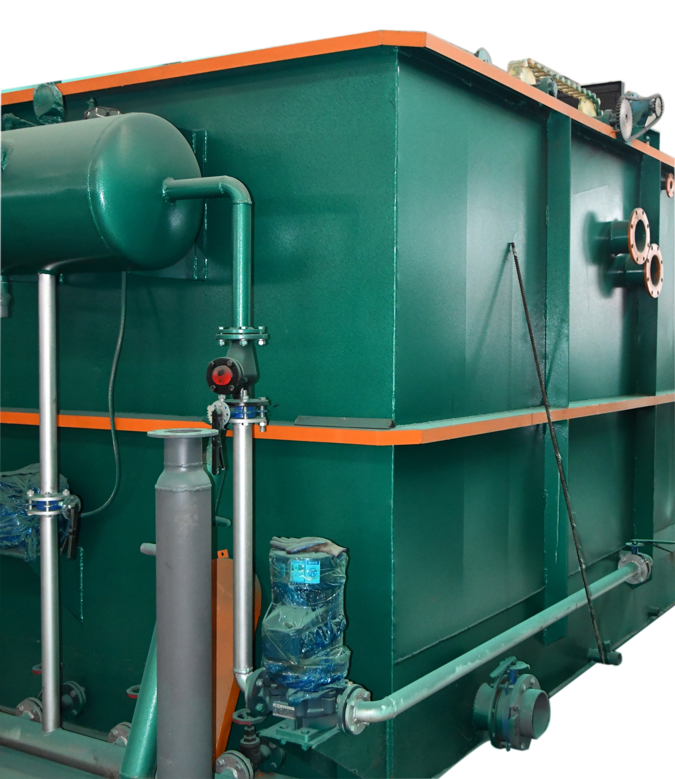 溶氣氣浮機(jī)-小型氣浮沉淀一體機(jī)工藝