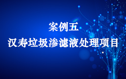 案例五：漢壽垃圾滲濾液處理項(xiàng)目